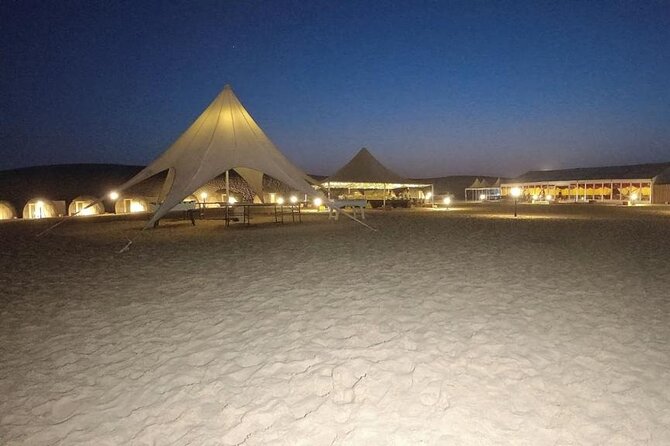 Full-Day DesertSafari with Camel Ride,InlandSea & BBQ Desert Camp - The shared desert camp and BBQ meal