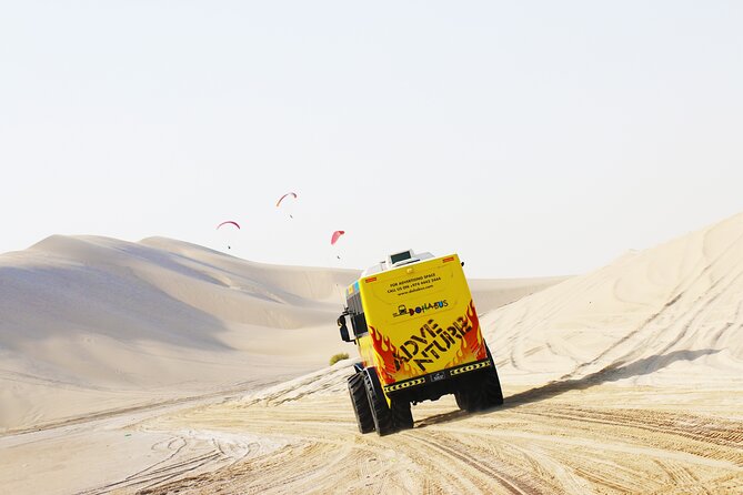 Monster Bus desert adventure: Dune bashing and sandboarding - From Doha to Sealine: an easy start