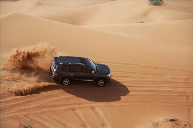Premium Full-Day Safari, Dune Bash, Camel Ride and BBQ Meal in Desert Camp - A quick camel ride at Sealine Beach