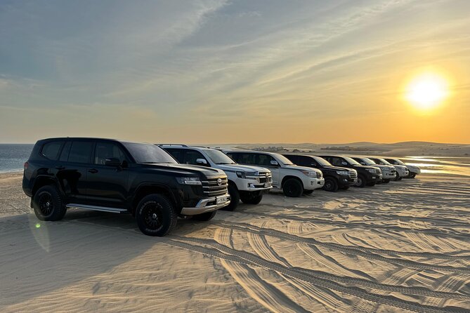 Private Sealine Beach Tour with Desert Activities - Key points at a glance