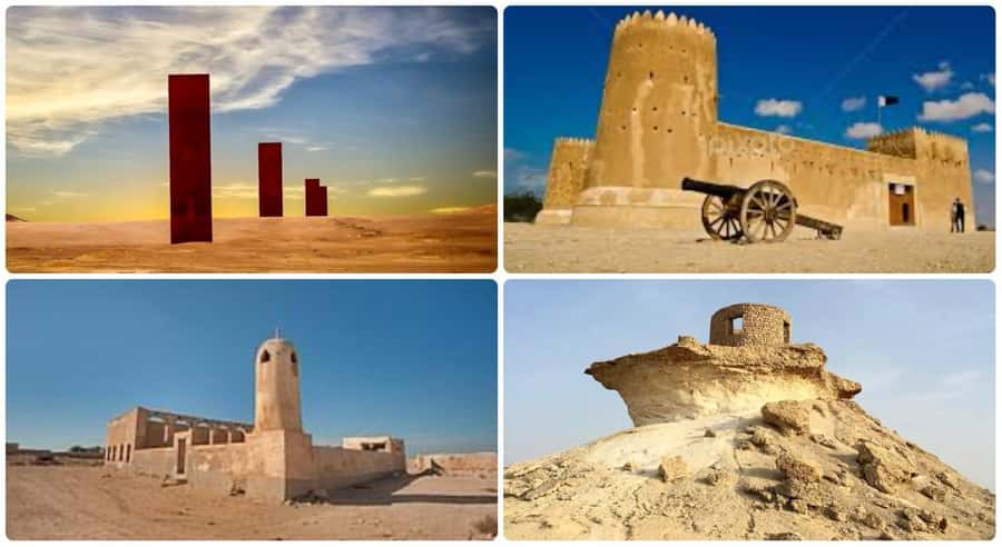 Qatar: Combo Tour of the North and West with Pickup - Purple Island and Al Thakira’s mangroves