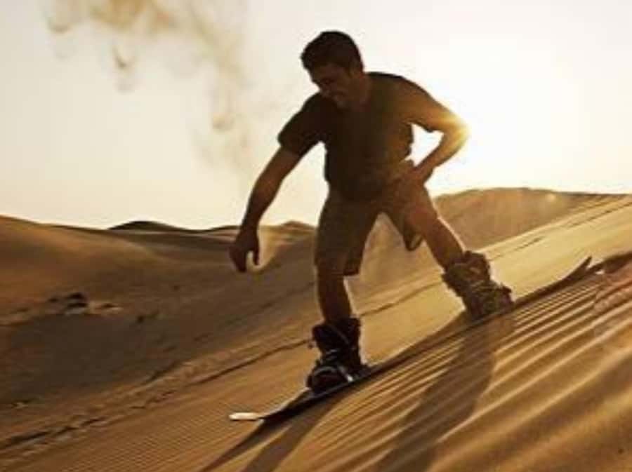 Qatar Desert Safari, Quad bike, Camel Ride and Sandboarding - A second run through the dunes at sunset