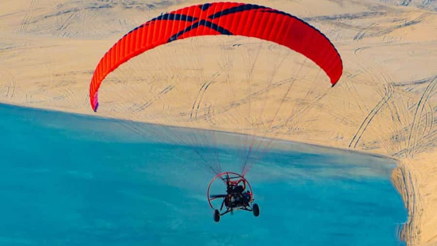 Qatar's Skybound Adventure: Exclusive Private Paratrike tour - From harness to open sky