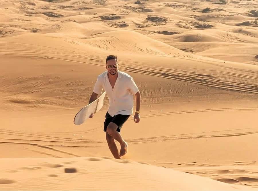 Relax Inland Sea Tour, Desert Safari, Camel Ride, SandBoard - Camel riding and the optional quad bike