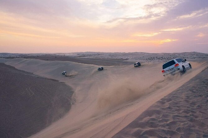 Sunrise or Sunset , Desert Safari Tour in Heart of Qatar - Sealine Beach and the hour of dune bashing