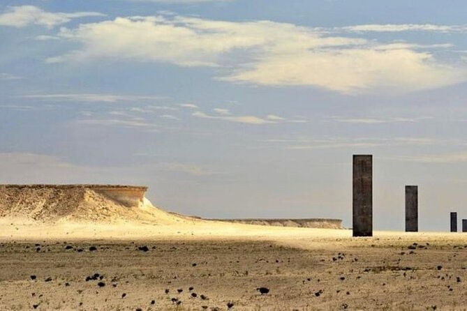 Sunset Keshta at Zekreet | Art, Adventure & Arabian Picnic - Richard Serra’s steel sculpture in the desert