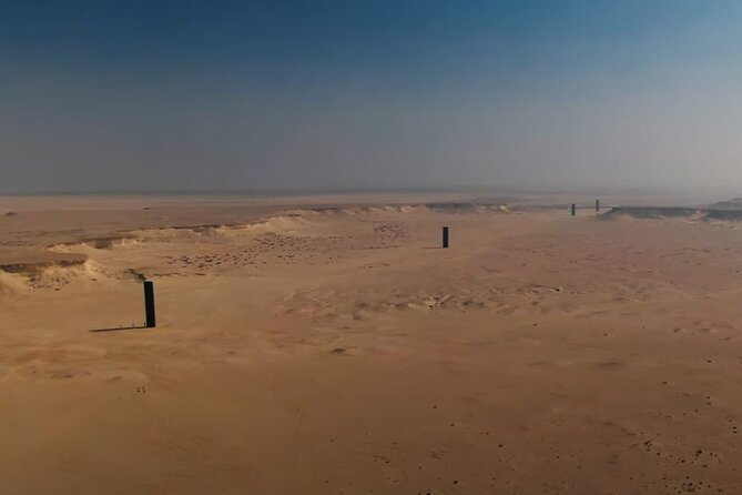 West Of Qatar, Mushroom Rocks, Camel Racing Track, Richard Serra - Timing, transport, and the value of $66