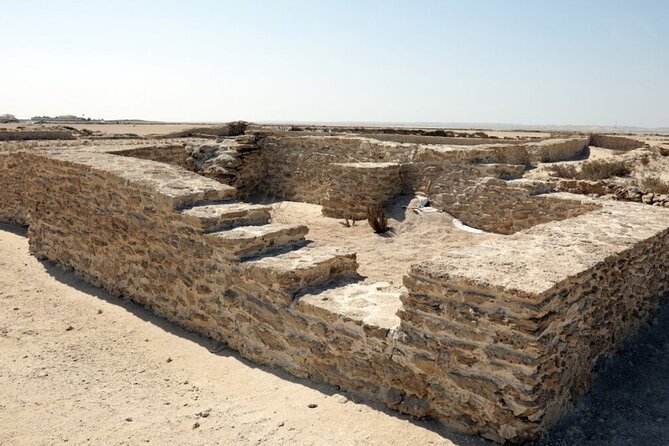 West Of Qatar Richard Serra sculpture, Mushroom Hills,Camel track - Zekreet Beach and the mushroom-shaped limestone